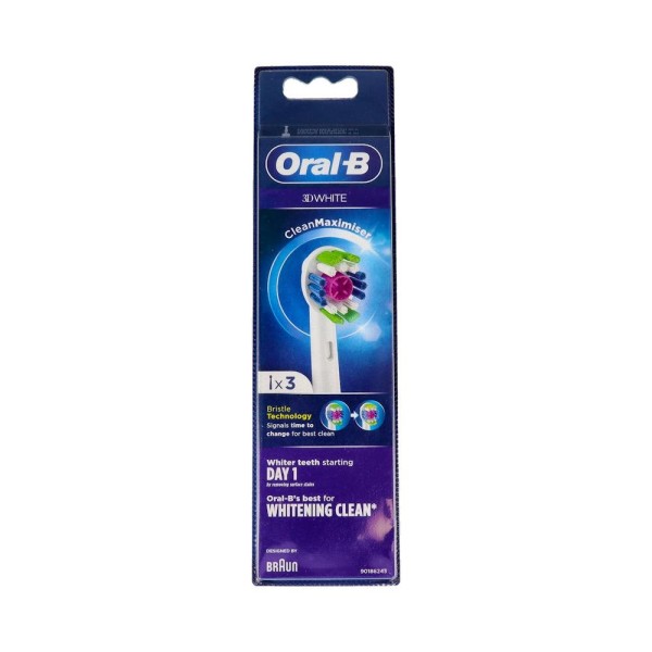 Recambio Cep Ele Oral-B 3D White 3 U
