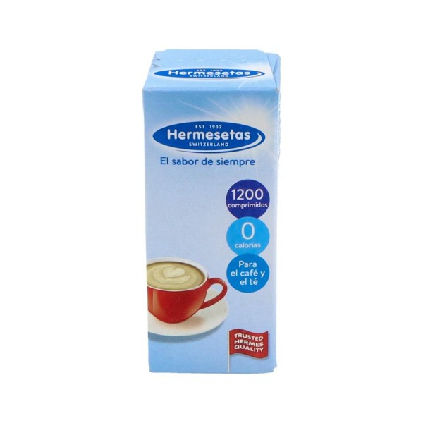 HERMESETAS Edulcorante Sacarina Sin calorías 1200 comp