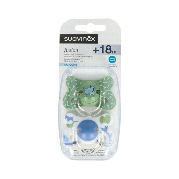 Chupete Suavinex Fusion Silicona Fisio 18M+ 2 Un