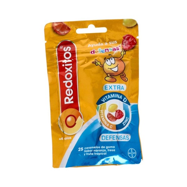 Redoxitos Extra Defensas 25 Caramelos Naranja Fresa Y Tropical